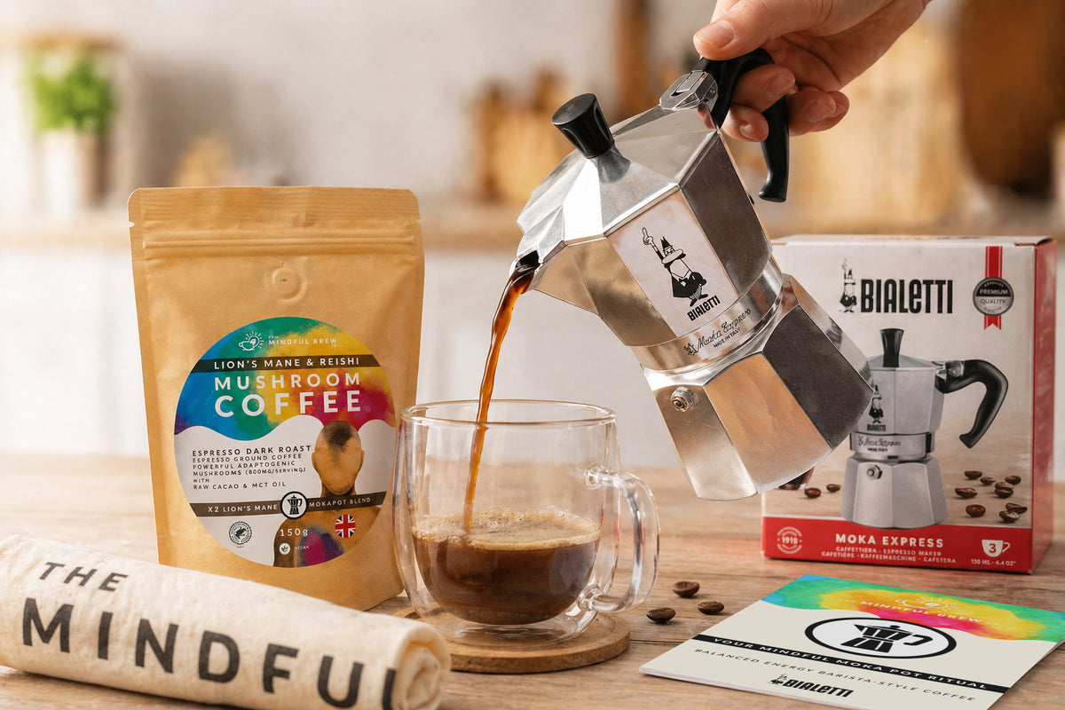 The Mindful Moka Set – Bialetti & Mushroom Coffee Bundle — image 3