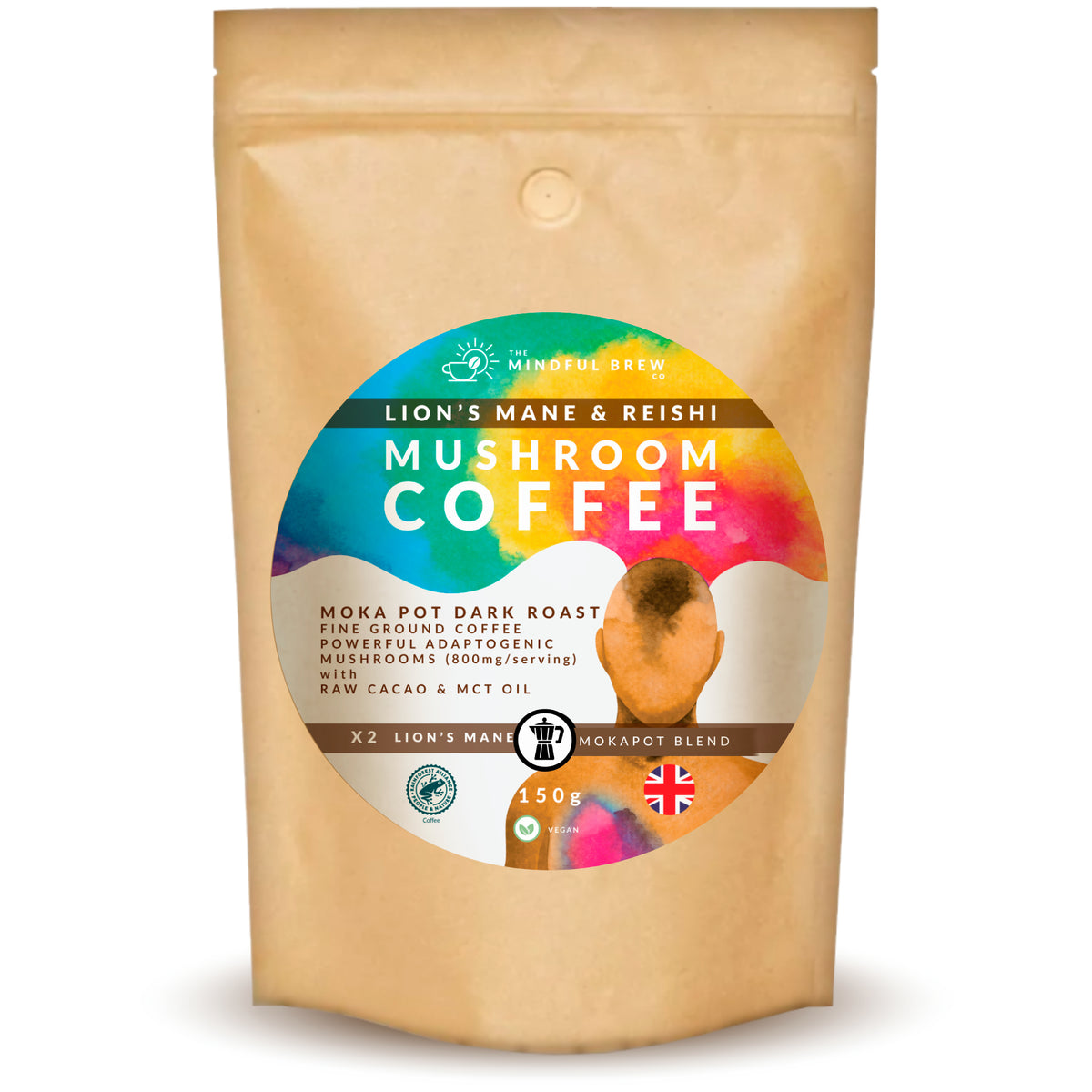 Mindful Mushroom Coffee - Lion's mane - Moka Pot Blend 